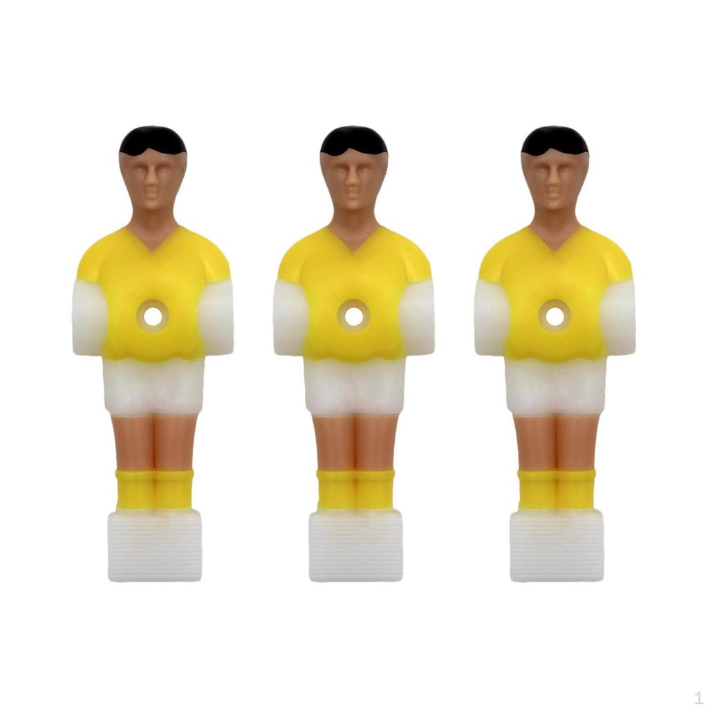 3 Pieces Soccer Table Mens Player Figures,Soccer Foosball Accessories
