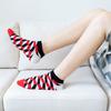 Mens Thin Boat Socks Womens Striped Cotton Ankle Breathable Sweat Absorbent Casual Fall