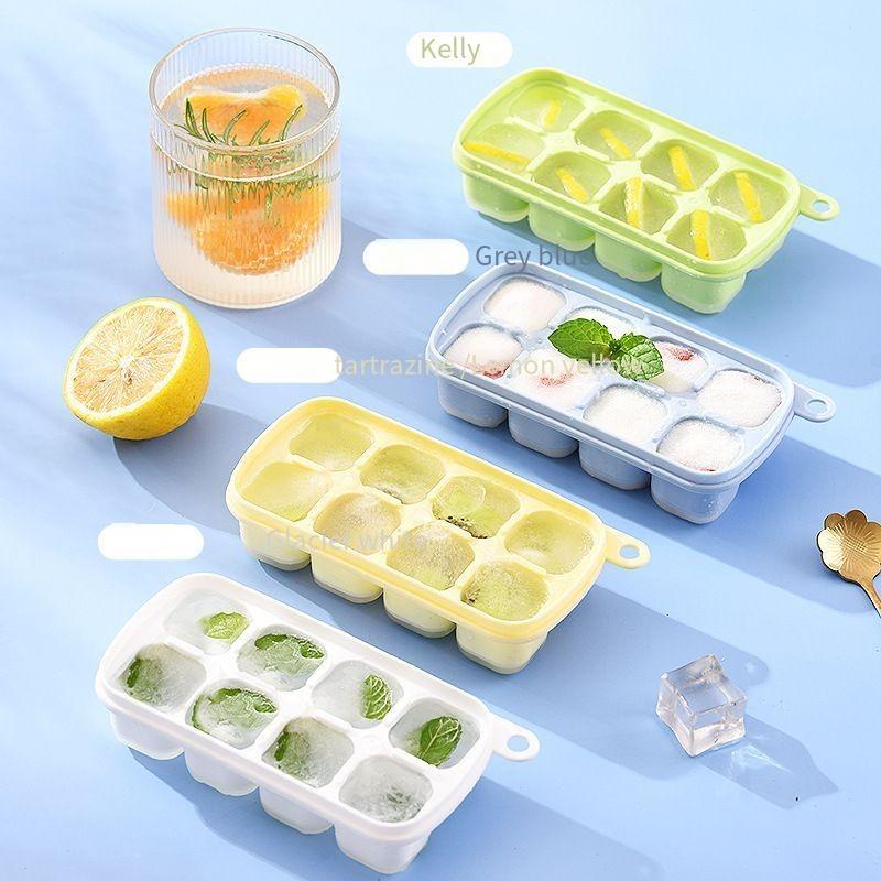 8 Cells Ice Cream Tools Large Capacity Summer Children Popsicle Mold Household Kitchen DIY Juice Milk Ice Cube Tray Creative