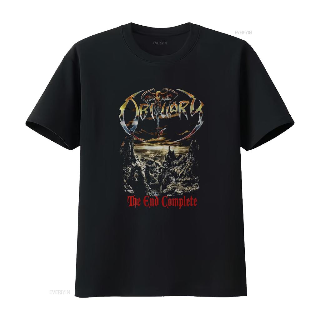 Obituary The End Complete T shirt size S XL vintage Washed Stylish Stretched Slightly Versatile streetwear Casual homme