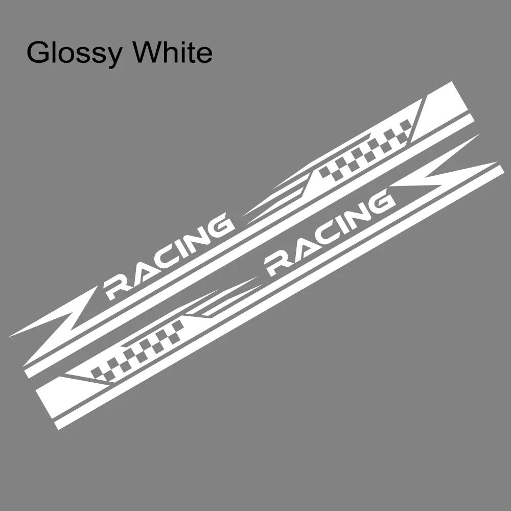 2PCS Car Door Side Stripes Stickers Racing Sport Vinyl Decals Self-adhesive Car Body Styling Decoration Stickers Accessories