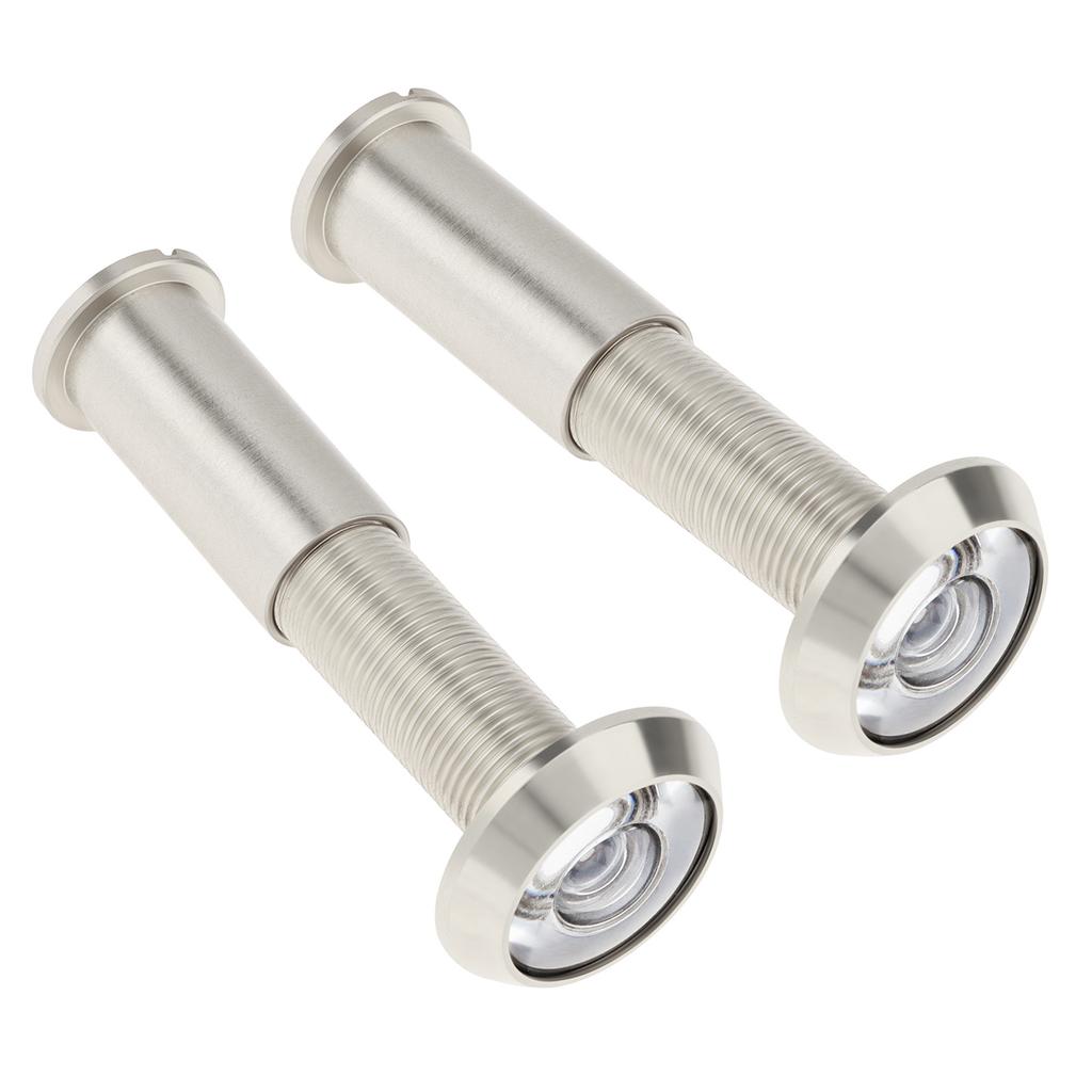 Massives Messing 2 Stück 14 mm Türspion Betrachter 180 Grad Weitwinkel HD Optische Glaslinse Schwerlast Privatsphäre Sicherheit Universal