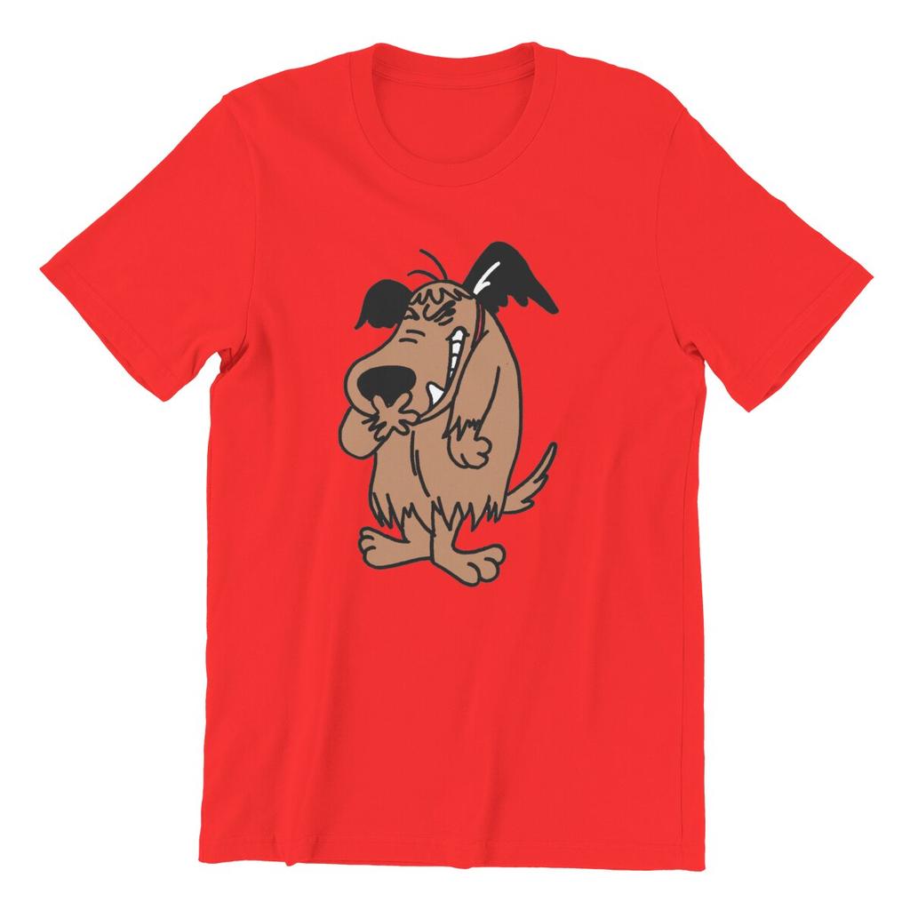 Leisure Muttley Mutley Cartoon Laughing Laugh Dog T-Shirts Men O Neck Cotton T Shirts Short Sleeve Tee Shirt 6XL Tops