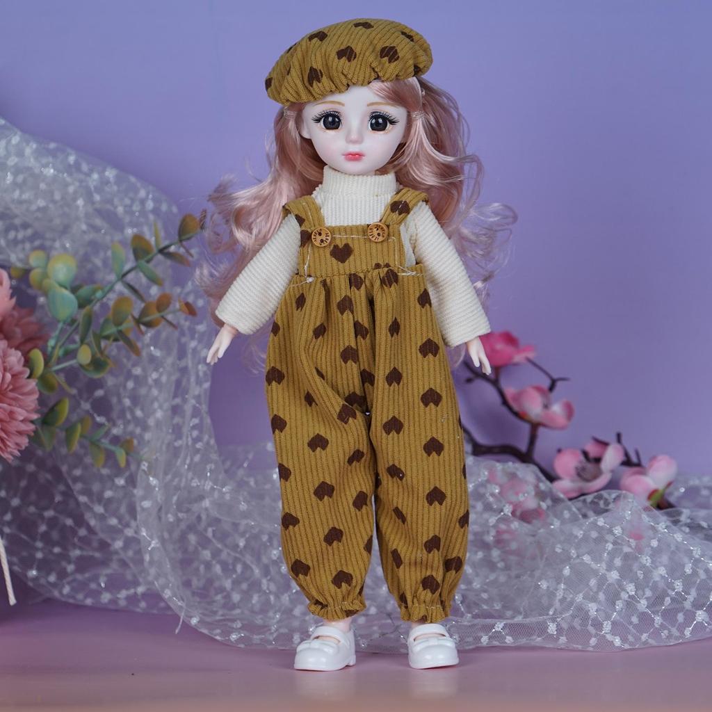 30cm Princess Doll Gift Set with Replaceable Clothes and Play House