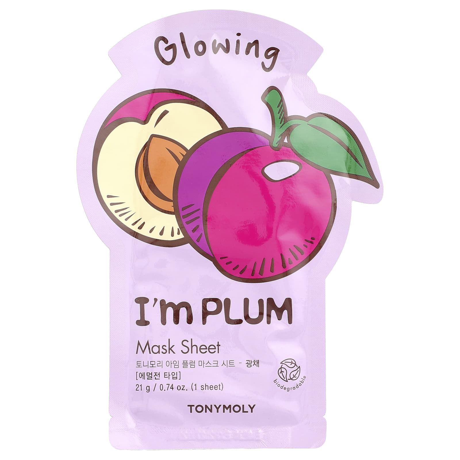

TonyMoly, I m Plum, Glowing Beauty Mask Sheet, 1 Sheet, 21g (0.74oz)