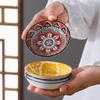 Ceramic Condiment Dishes, Bohemian Style Plates, Sauce Dishes, Suitable For Kitchens, Restaurants, Sushi Shops, And Picnics