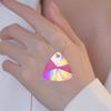 Holographic Resin Silicone Mold DIY Triangle Earrings Keychain Pendant Mould Light and Shadow Crystal Epoxy Molds Crafts