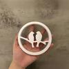 Bird Flower Wreath Silicones Molds for Making Room Decoration, Circular Shaped Resins Molds for Epoxy Resin Casting