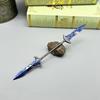 22cm Gargoyle's Black Blades Elden Twinblades ER Ring Metal WeaponsGame Replica Model 1:6 Action Figure Accessory Decoration Toy
