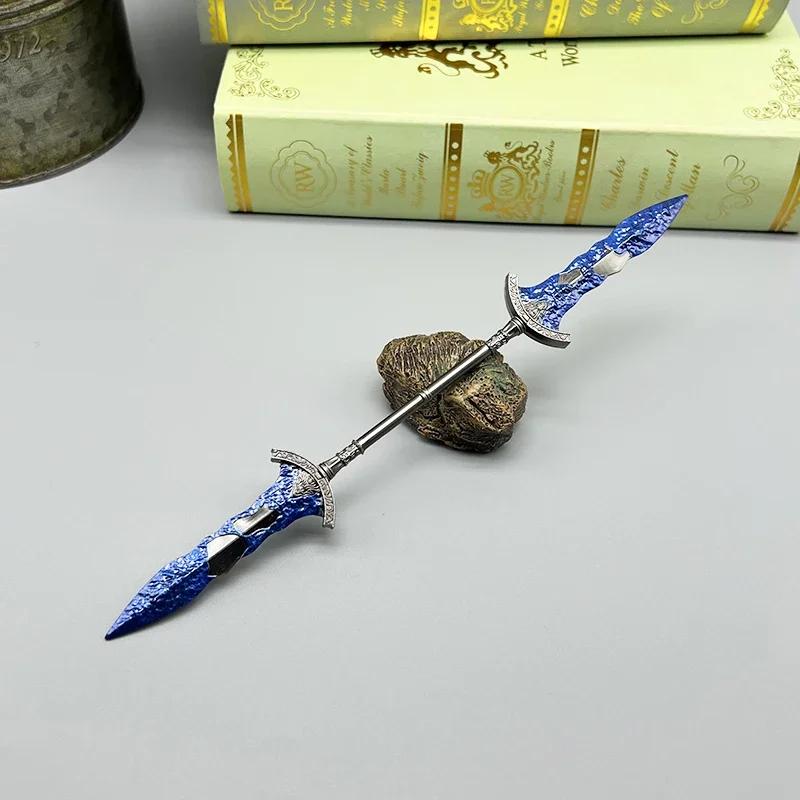 22cm Gargoyle's Black Blades Elden Twinblades ER Ring Metal WeaponsGame Replica Model 1:6 Action Figure Accessory Decoration Toy