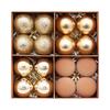 16-Pack Christmas Ball Ornament Set with Gift Box, Electroplated Painted Hanging Tree Decorations