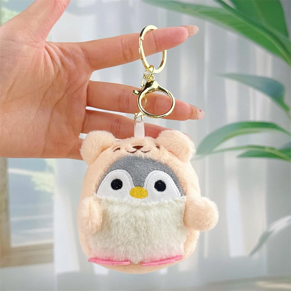 Cartoon Cute Dress-up Penguin Figurine, Douyin Style Dress-up Little Penguin Plush Toy Pendant
