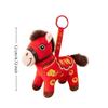 Year of The Horse Mascot Horse Plush Pendant Stuffed Animal Plush Pony Keychain  Bag Charm