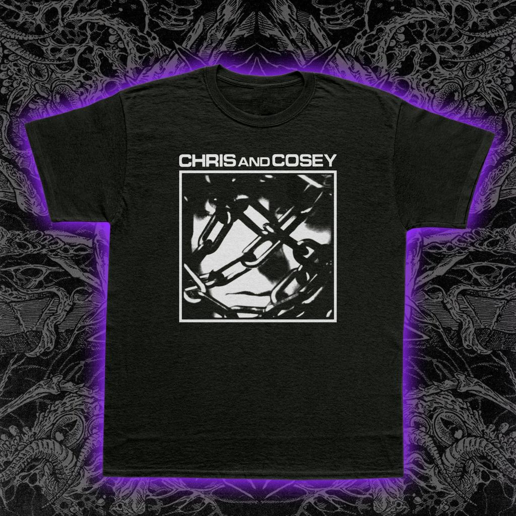 Chris & Cosey "Chains" T-Shirt Industrial Synth Pop Post-Industrial Throbbing Gr