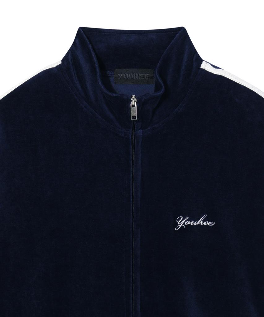 Youhee Velour Track Top Navy