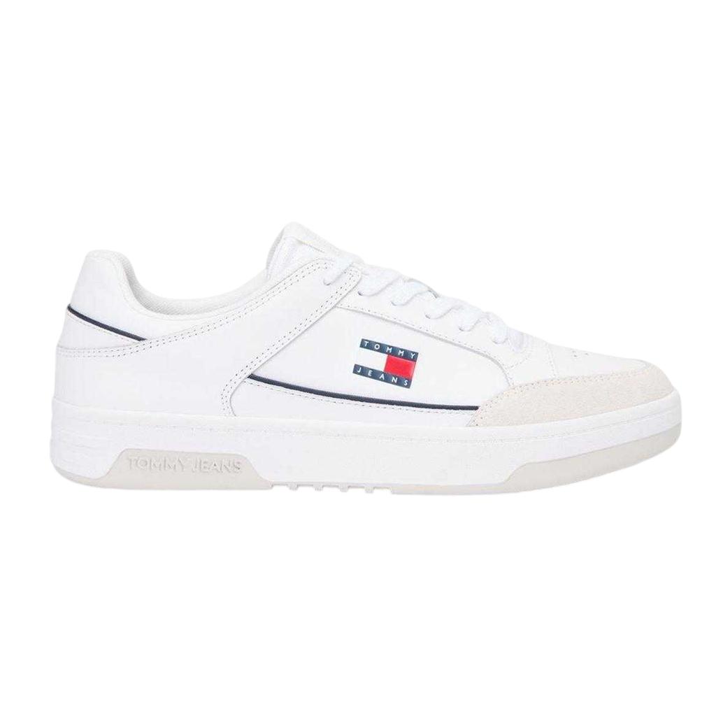 Tommy Jeans Mens Leather Cupsole Trainers