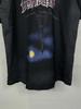 Paris SS24 High Version T-Shirt: Inverted Night View, Graffiti & Gradient Design