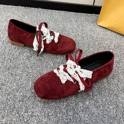 Fashion Lace Up Women Flats Shoes 2025 New Casual Sneaker Designer Classical Suede Fashion Woman Shoes Autumn Running Zapatilas De Mujer