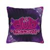 Ironmouse Neon Heart Frame With Devil Square Pillow Case Cute Vtuber Girl Cushion Cover Decor Pillowcover For Home 45X45Cm