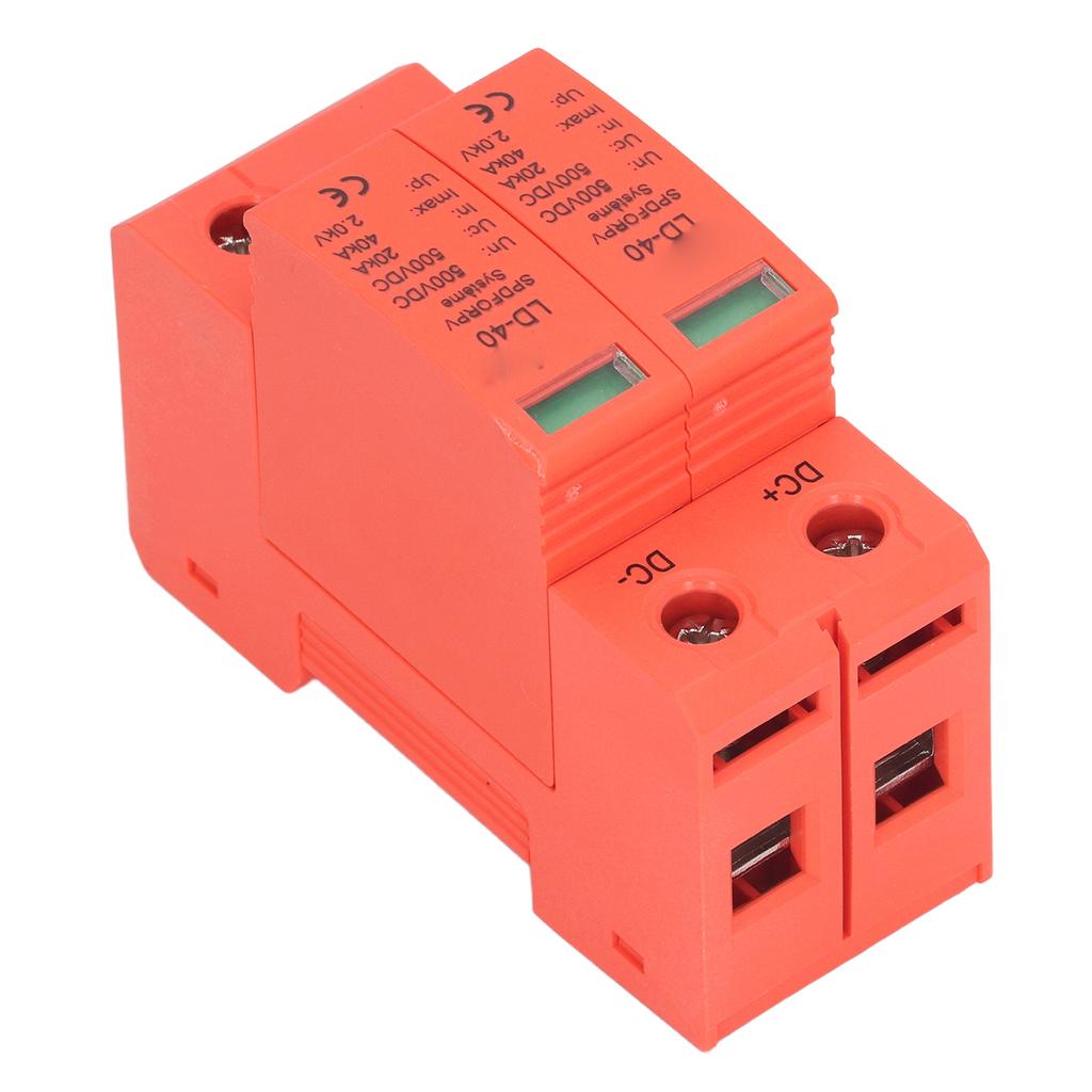 PV Surge Protection Device Photovoltaic Circuit Breaker Protector 2P 20‑40KA DC 500V