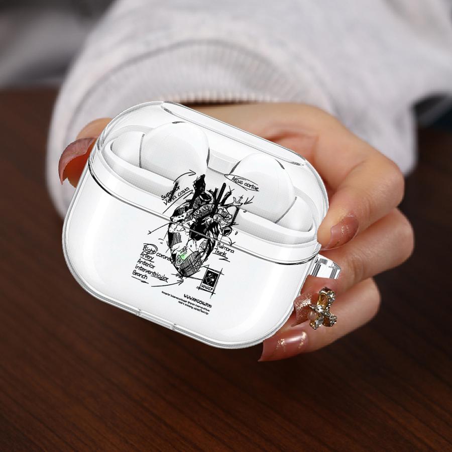 Clear Earphone Cases Cover With Hook Case For Samsung Galaxy Buds 4 Pro 2 4Pro Live 3Pro 3 FE 2Pro Creative Cardiovascular Model
