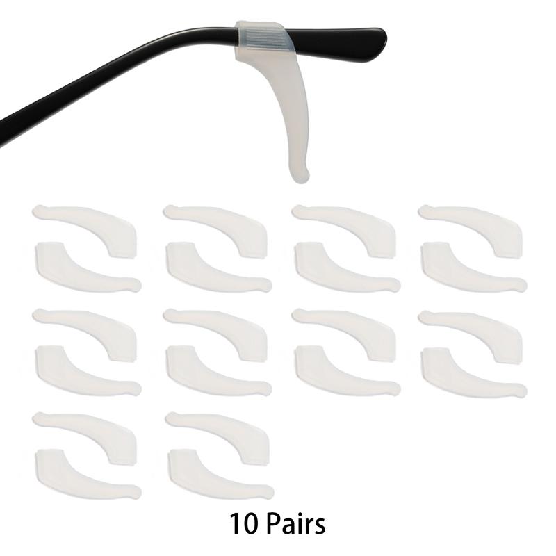 KAMMPT 5/10 Pairs Per Set Glasses Ear Hook New Multi-color Silicone Non-Slip Eyewear Ear Grips Soft Eyelasses Leg Fixing Hooks