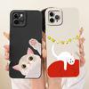 For iPhone 11 Pro Max Case New Cute Cartoon Rabbit Cat Soft Candy Silicone Shockproof Cover For iPhone 11 Pro iPhone11 TPU Shell