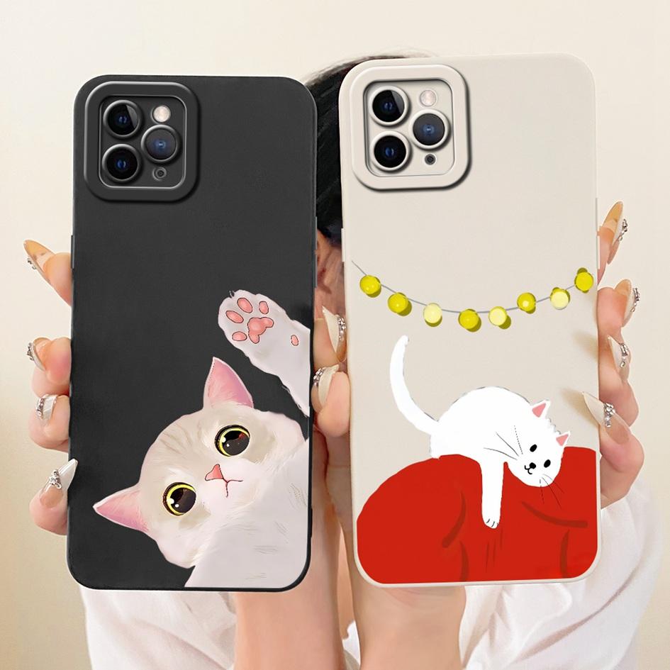 For iPhone 11 Pro Max Case New Cute Cartoon Rabbit Cat Soft Candy Silicone Shockproof Cover For iPhone 11 Pro iPhone11 TPU Shell