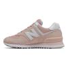 New Balance NB 574 Retro Comode Pelle Sintetica Basse Casual Scarpe da Corsa Sneaker Donna Rosa Bianco WL574OAB