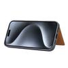 For iPhone 16 Pro Case Card Holder PU Leather+TPU Kicsktand Phone Cover