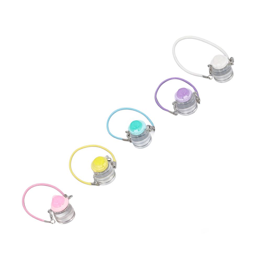 5 Stück Mini Puppenhaus Wasserflasche Realistische Harz Bunte Dekoration Miniatur Wasserflasche für