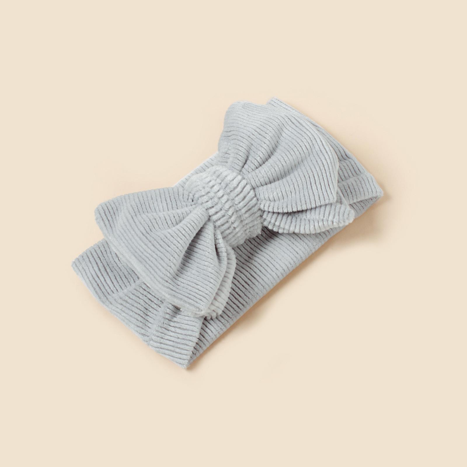 

2025 New Corduroy Ribbed Bow Baby Headband - Soft Infant Hair Accessories for Girls & Boys