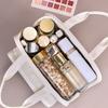 Fashion Storage Makeup Bag Portable Handle Cosmetic Container Multifunctional PU Leather Travel Wash Pouch Trips