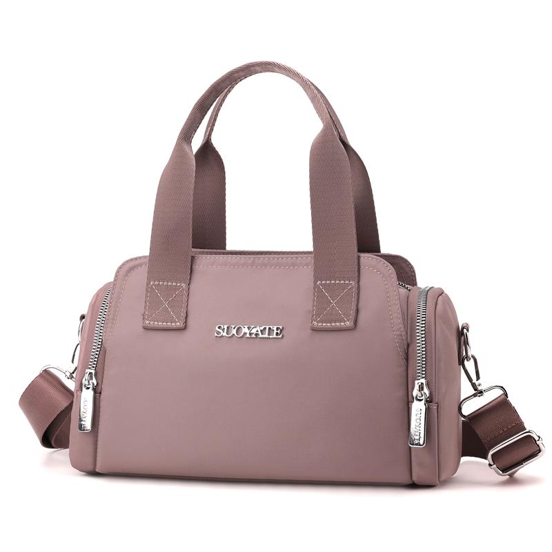 Frauen Vintage Handtasche Nylon Teenager Schulter Tragetaschen Boston Messenger Taschen Damen Casual Handtasche Crossbody Geldbörse