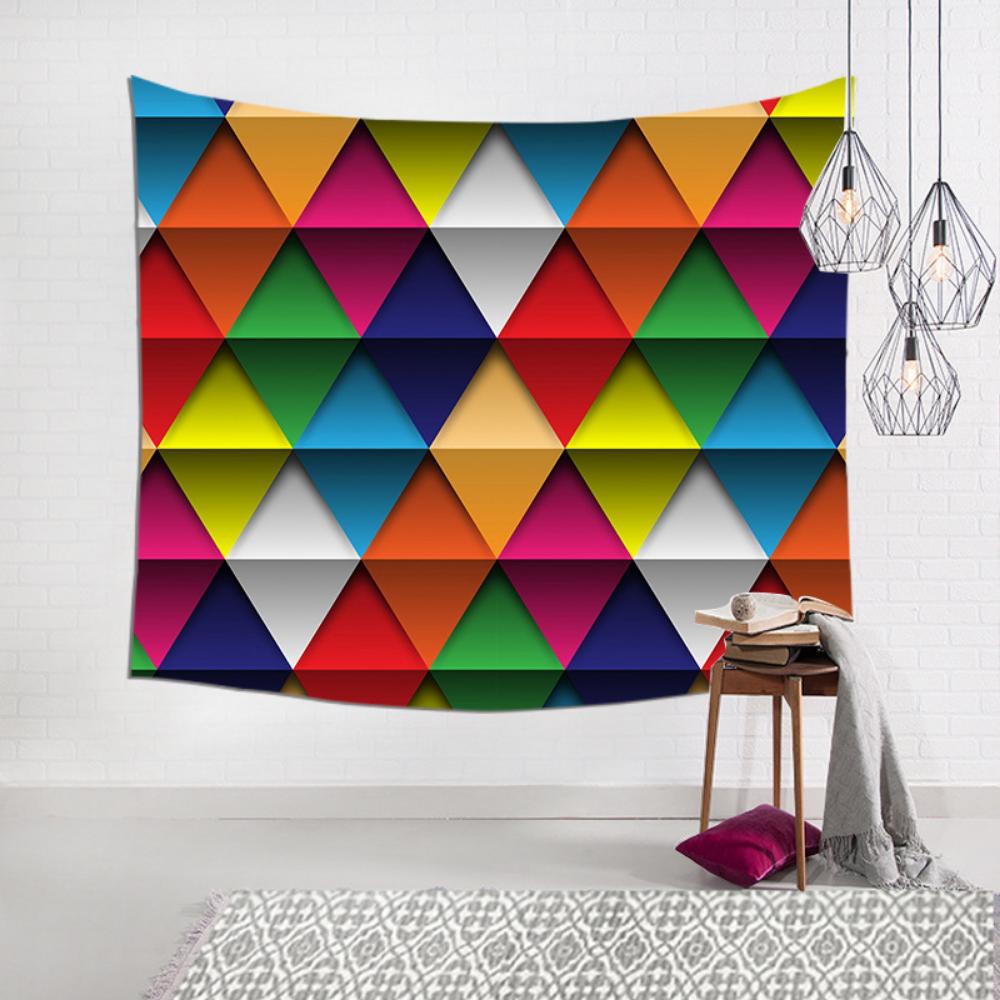 Dekoratives Gemälde, Geometrisches Abstraktes Wandbehang, Wohnzimmer, Schlafzimmer, Wandtuch, Raumhintergrundtuch, Wandteppich, Hängendes Tuch