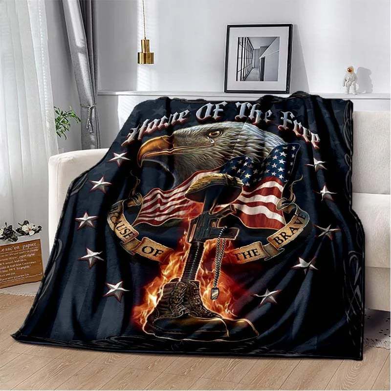Eagle Printed Blanket Household Sheet Sofa Cover Living Room Office Lunch Break Blanket Soft Casual Washable Thermal Blanket