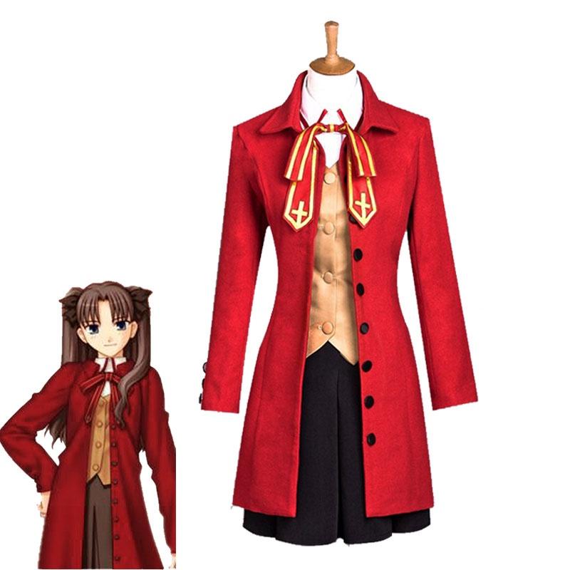 Elegant Tohsaka Rin Matou Sakura School Uniform Suit Cosplay Costume For Women