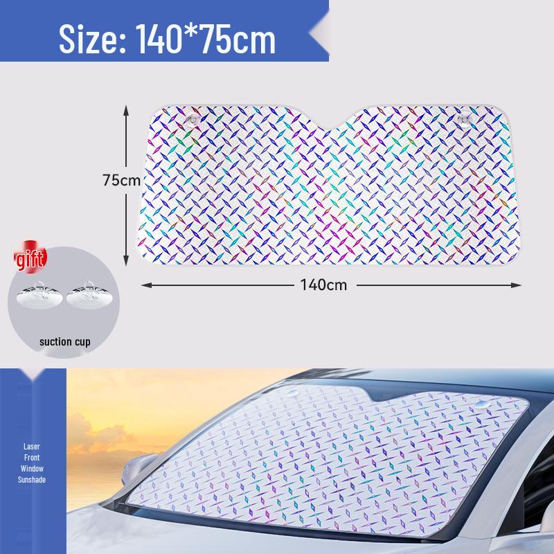Laser Style Car Sunshade - Heat Insulation & UV Protection for Windshield