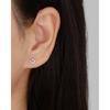 Exquisite S925 Sterling Silver Cartilage Earring with Small Screw Back, Personalized Niche Design