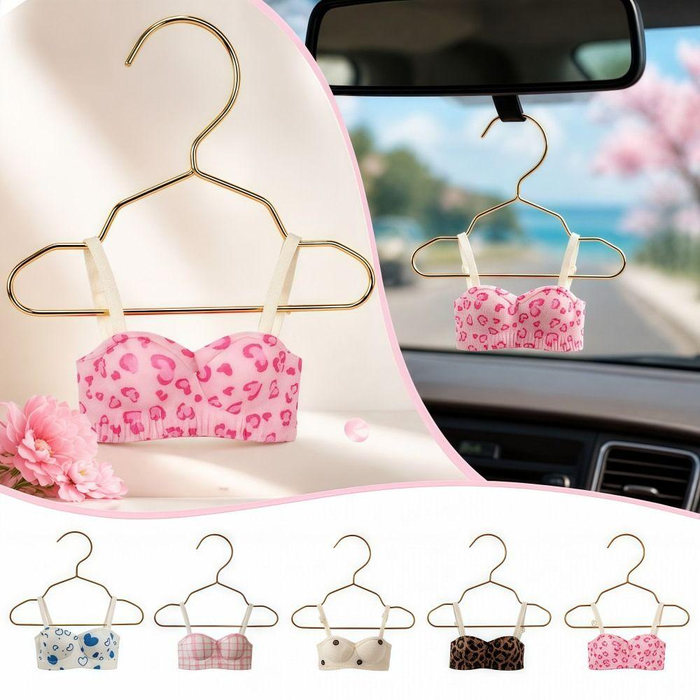 Underwear Shape Car Hanging Ornament Leopard Print Rearview Mirror Pendant  Vehicle Interior Decor