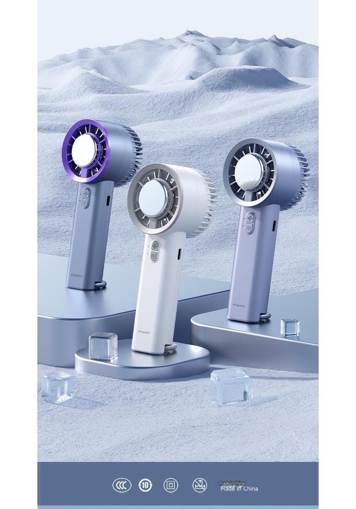 Rechargeable Handheld Turbo Ice Cooling Fan – Portable Electric Mini Fan
