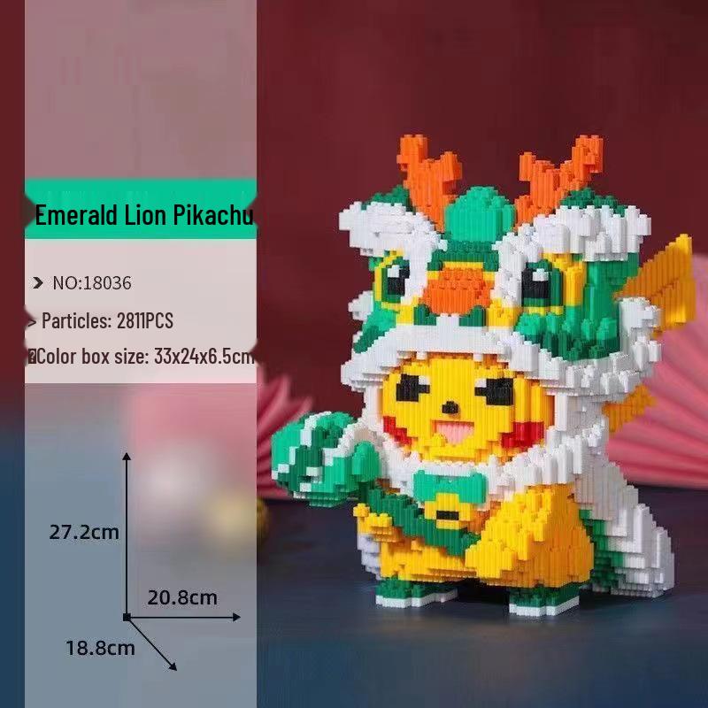 Girls' Compatible Lego: Violent Bear Building Block Series - Educational Micro-Block Interlocking Toys & Gifts