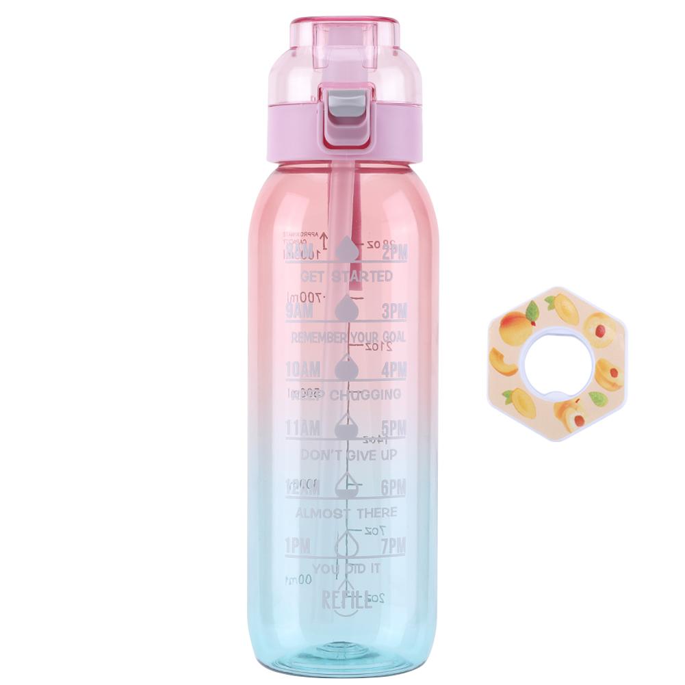 Sticlă de apă cu aromă de aer de 1000 ml, ceașcă de apă Scent Up, sticlă de apă sport pentru fitness în aer liber, ceașcă de apă la modă cu capsule de aromă