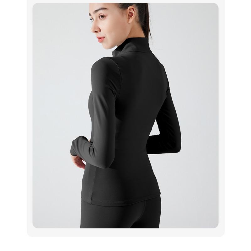 

Женский зимний утепленный топ для фитнеса с длинным рукавом для занятий бегом и йогой XL чёрный