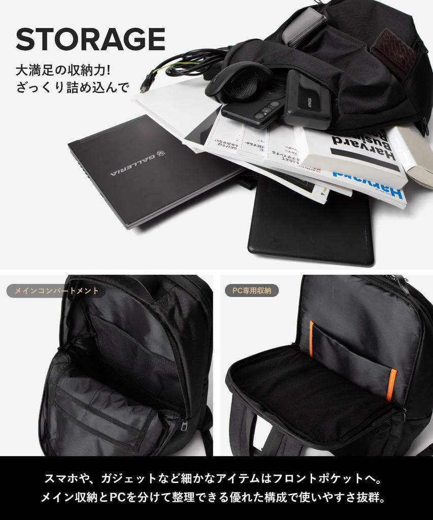 Business PC Japan Black [Unknown & Co.] Backpack, Water-Repellent, Compartment, Design,