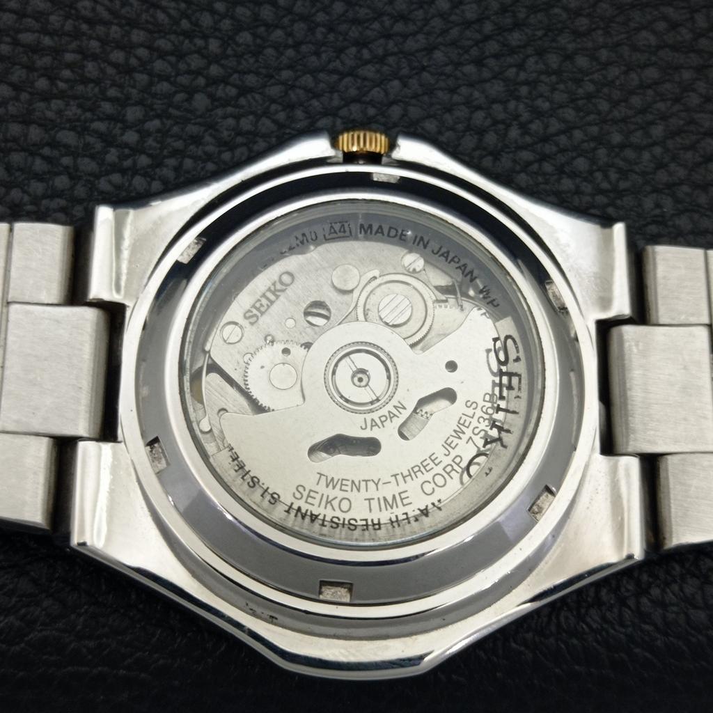 Echte Vintage SEIKO 5 AUTOMATIC 7S36B JAPAN Herrenuhr Original Zifferblatt a702416-5