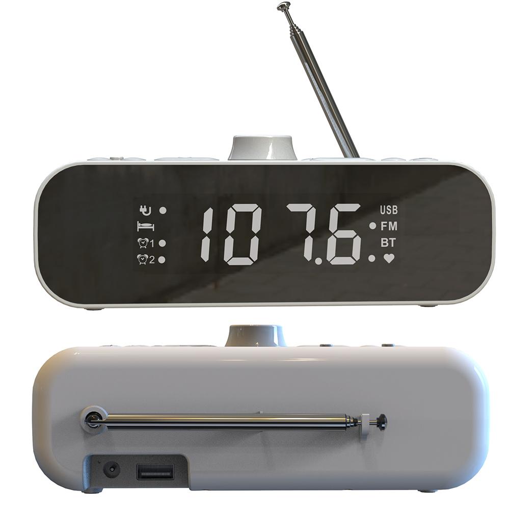 Digital Alarm Clock Radio BT Digital Radio Rechargeable Clock Radio with Auto-Off Timer for Bedroom China Mainland