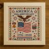America Stitch Anniversary Cross US 250th Patriotic Cross Stitch Kit Beginner-Friendly Commemorative
