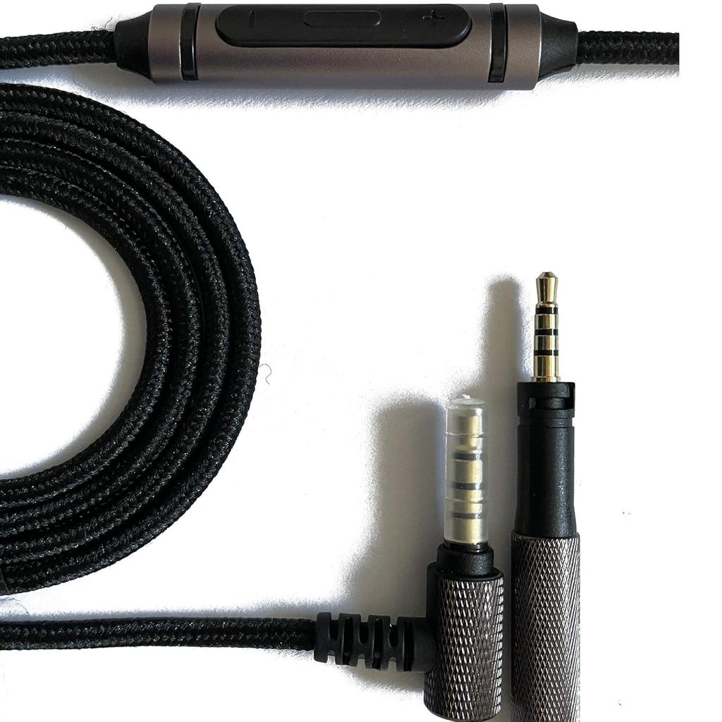 Replacement Audio Cable Line 1.5m for Sennheiser Momentum 2 1.0 2.0 3.0 HD 4.40 BT HD4.50 HD4.30i Hd 400s 3.5 To 2.5mm Headphones Cable Wire with Mic