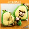 Avocado Shaped Plush Pillow Cartoon Fruit Soft Toy Gift For Home And Bedroom Decor